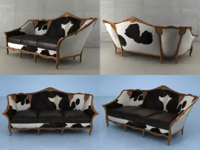 Spanish sofa 3D model