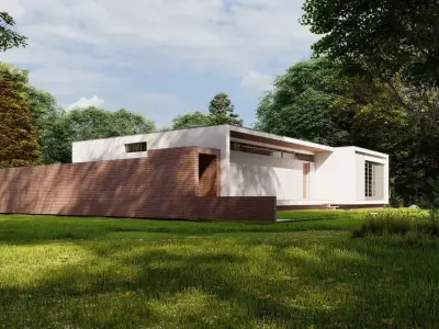 Casa Scene-villa-modern house 3D model