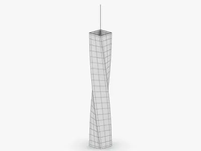 1507 - Hanging Lamp Low-poly 3D model