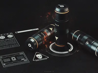 Grenade 3D Model  Low-poly 3D model