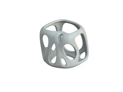 SciFi Cube Object No 17169 Low Poly Shape Texture