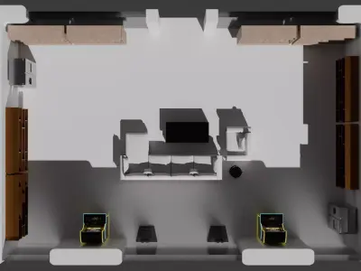 Private Out building Concept Low-poly 3D model