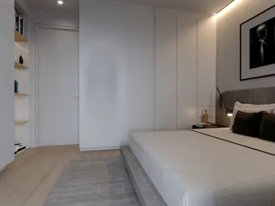 bedroom 3D model 24