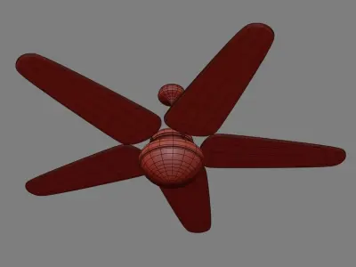 Ceiling Fan 03 Low-poly 3D model