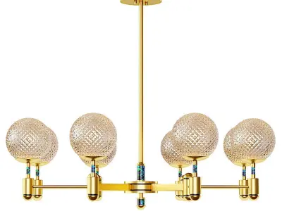 Lampatron LUARA CH D chandelier 3D model