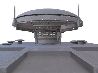 Galactic Senate Building - Star Wars Low-poly 3D model