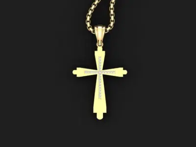 Cross Light Gold 3CP005 3DM STL 3D model