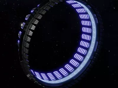 jump gate Low-poly 3D model