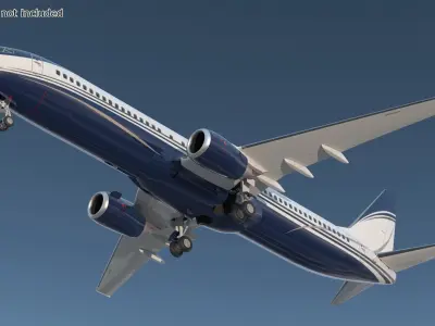  Boeing 737-900 ER with Cabin and Doors 