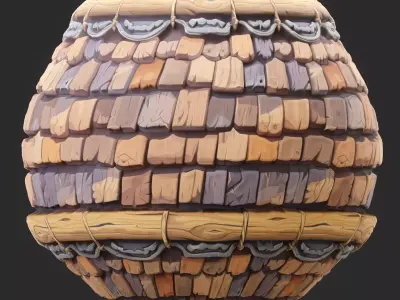 Stylized Roof Seamless Texture  Texture