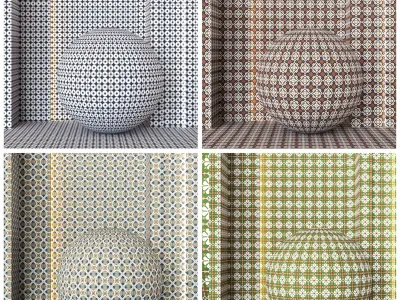 4K Equipe Rivol Ceramics Tile Textures  - 23 Colors - PBR  Texture