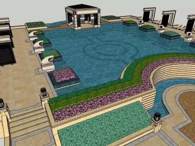 Free 3D Swimming-Pool Models 3D model