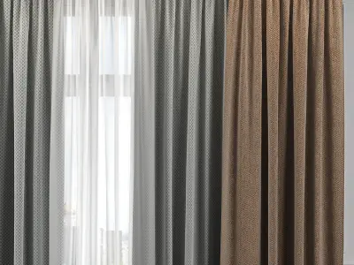 Curtain Set 303 3D model