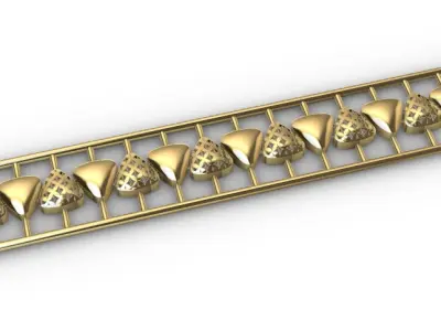 Gold bracelet chains new collection 21-30 3D print model 3D print model