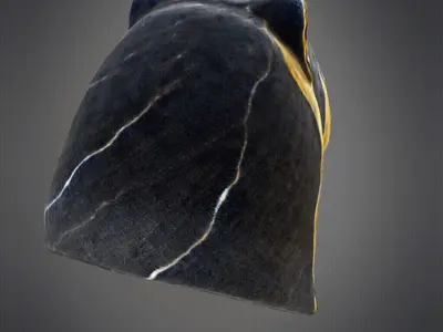 Marble Panther Face Bust 3D print model