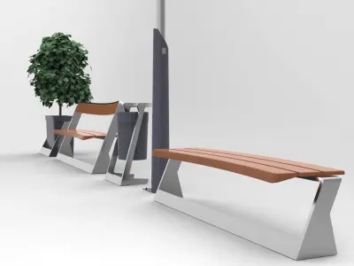 Urban Furniture Collection Product Family 3D model
