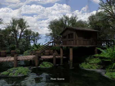 Exterior Nature Scene Collection 3D Model Pack