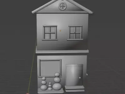 model of the first house 3D print model