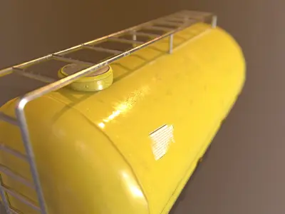 Cistern Realistic - Low Poly - Game ready Low-poly 3D model tank Low-poly 3D model