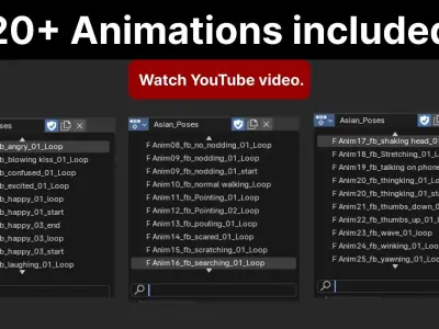 Customizable Man Cartoon Character Low-poly 3D model