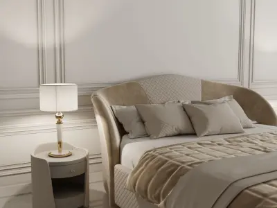 Bed neoclassic styl 3D model