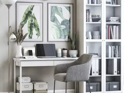 Office workplace 60 3D model