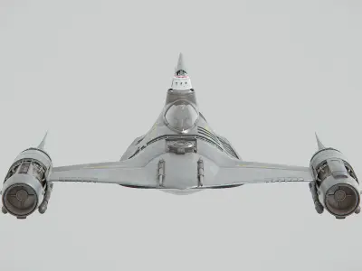 Din Djarin N-1 Starfighter - Star Wars Mandalorian 3D model