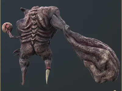 Demon Destroyer Low-poly 3D model