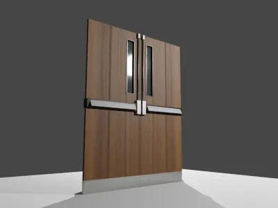 Double Door Backstage - Porta Dupla Low-poly 3D model