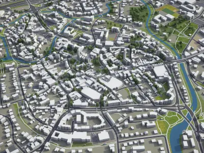 Herford  Low-poly 3D model