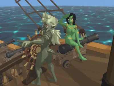 Acheron Goblin Nude Low-poly 3D model