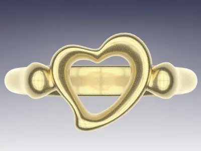 Ring Melody Heart 3D print model