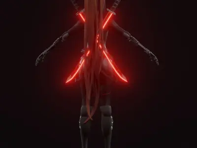 Emmas ninja girl 3D model