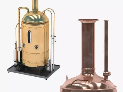 Brewing Copper Set 3D model