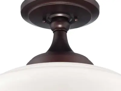 Belby Glass Semi Flush Mount Free 3D model