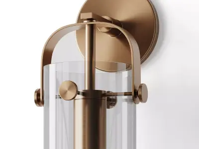 Cylinder Slim Sconce 3D model