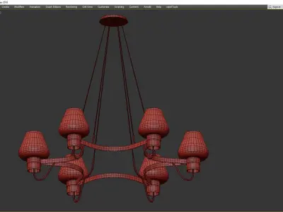 QUEEN CHANDELIER 2 3D model