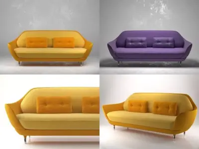 FAVN four different sofas 3D model