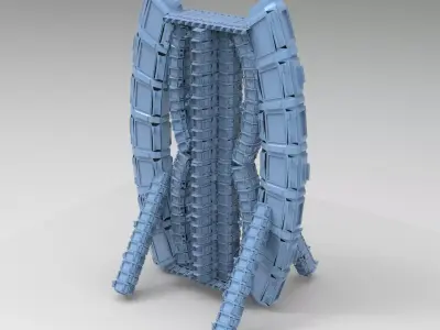 Cyberpunk Elite leisure tower  3D model