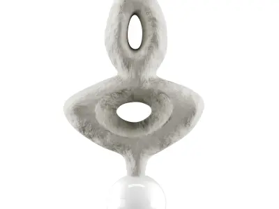 Rising Light Pendant Low-poly 3D model