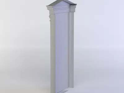 Door wooden Low-poly 3D model purchase