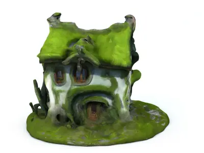 Fantasy Forest House 3 Low-poly 3D model