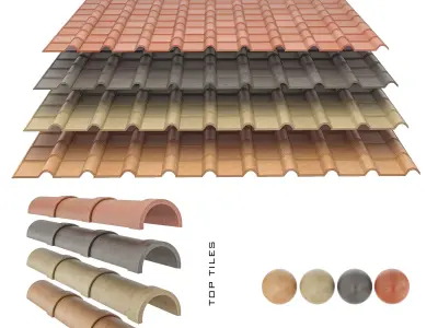 sloped roof-sandwich panel 3D model