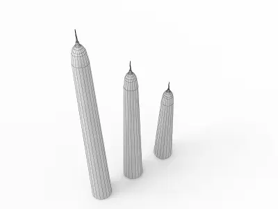 Candle Stick Set 3D model