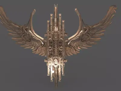 Holy Trinity Floating Chariot gears 2 3D model