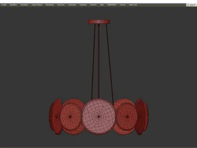 Remedi Chandelier Low-poly 3D model