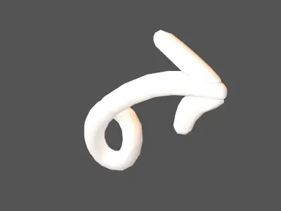 Doodle Buildable Arrow v1 002 Low-poly 3D model