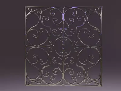 patterned grid   3D model
