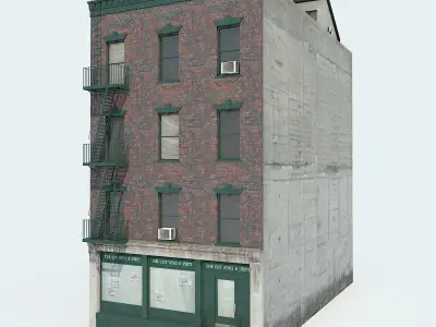 NYC Building Low-poly 3D model 2
