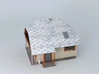 Dom house with roof Free 3D model